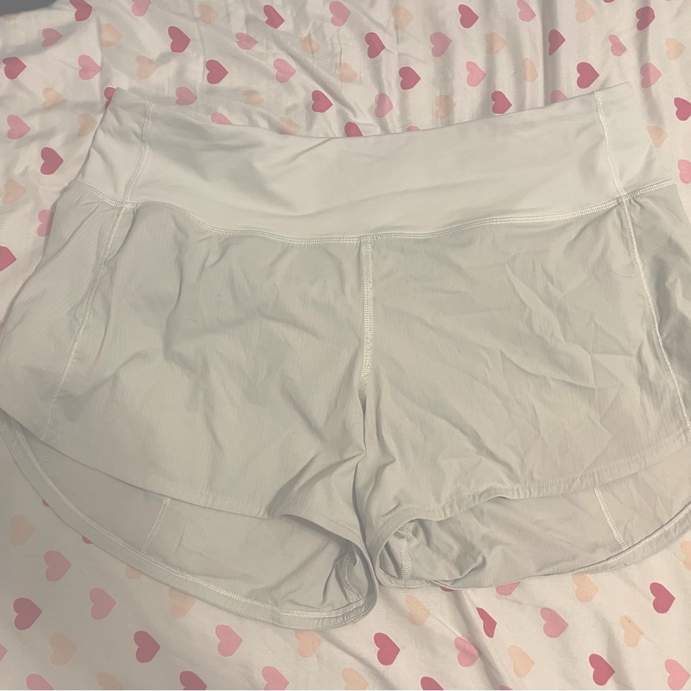 Lululemon MR White Speed Up Shorts